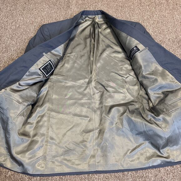 Christian Dior Monsieur USA Wool Sport Coat Mens 41R Grey Blazer Suit Jacket - Picture 4 of 12